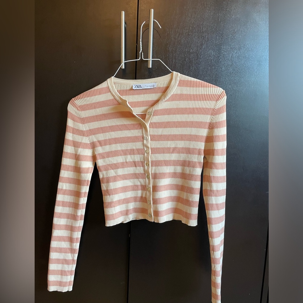 Zara cropped sweater top